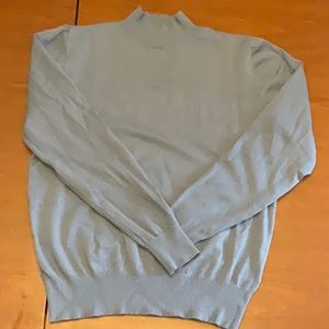 Mock neck light blue sweater